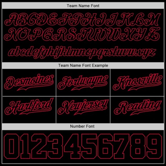 Custom Black Black-Red Authentic Throwback Basketball Shorts