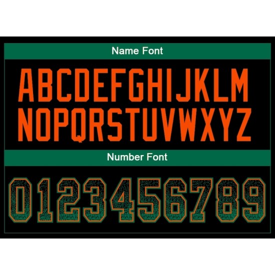 Custom Black Kelly Green-Orange Mesh Drift Fashion Football Jersey