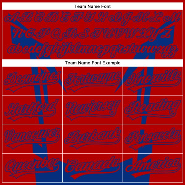 Custom Red Royal 3D Pattern Design Side Sharp Edges Authentic Baseball Jersey - Image 4