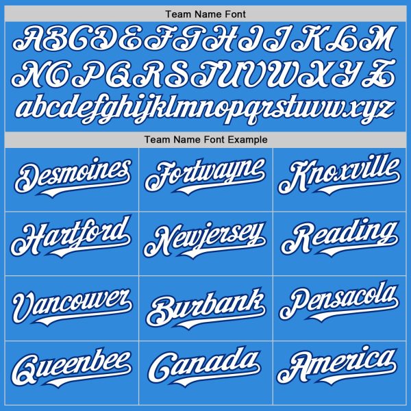 Custom Electric Blue White-Royal 3 Colors Arm Shapes Authentic Baseball Jersey - Image 5