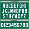 Custom Kelly Green White-Light Blue Authentic Baseball Jersey - Image 5