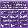 Custom Purple White Pinstripe Black Authentic Baseball Jersey - Image 4