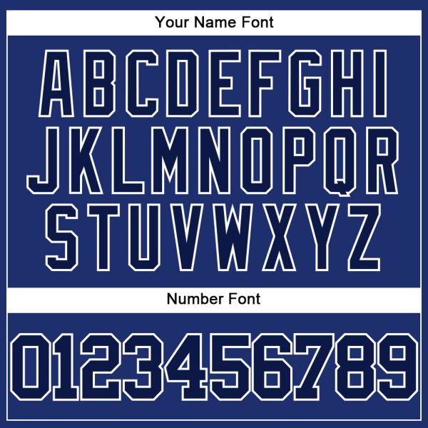 Custom Royal Navy-White Authentic Baseball Jersey - Image 5