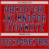 Custom Red Navy-White Authentic Sleeveless Baseball Jersey - Image 4