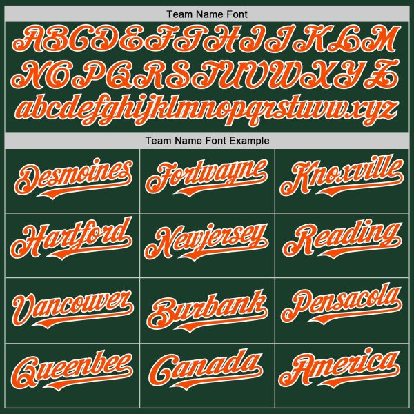 Custom Green Orange-White Authentic Sleeveless Baseball Jersey - Image 3