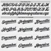 Custom White Black Pinstripe Gray Authentic Baseball Jersey - Image 4