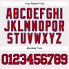 Custom White Red-Royal Authentic Baseball Jersey - Image 5