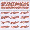 Custom White Orange-Powder Blue Mesh Authentic Throwback Baseball Jersey - Image 4