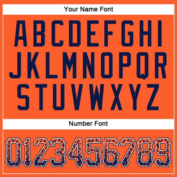 Custom Orange Navy-White Authentic Drift Fashion Baseball Jersey - Image 5