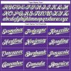 Custom Purple Black Pinstripe White-Gray Authentic Baseball Jersey - Image 4