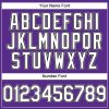 Custom Purple Black Pinstripe White-Gray Authentic Baseball Jersey - Image 5